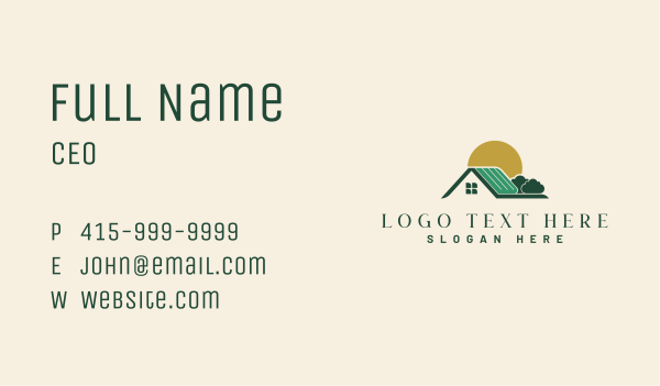 Suburb Home Residential Business Card Design Image Preview