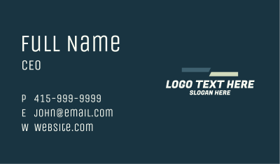 Professional Business Wordmark Business Card Image Preview