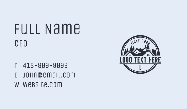 Home Builder Roofing Business Card Design Image Preview