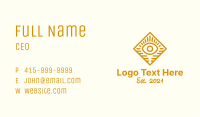 Gold Diamond Eye Business Card Image Preview