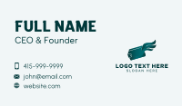 Flying Wallet Wings Business Card Design