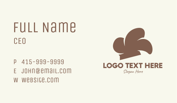 Brown Chef Hat Business Card Design Image Preview