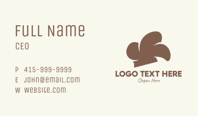 Brown Chef Hat Business Card Image Preview
