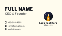 Starry Night Beer Bottle  Business Card Image Preview
