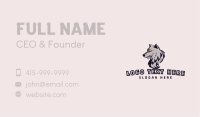 Fierce Wolf Esport Gaming Business Card Design