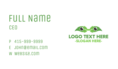 Eco Eyeglasses Business Card Image Preview
