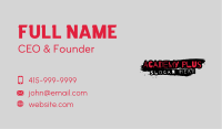 Psycho Horror Wordmark Business Card Image Preview