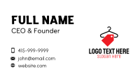 Hanger Apparel Tag  Business Card Design