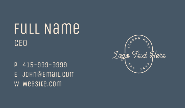 Stylist Feminine Wordmark Business Card Design Image Preview