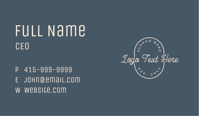 Stylist Feminine Wordmark Business Card Image Preview