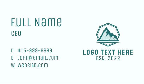 Rustic Iceberg  Business Card Design Image Preview