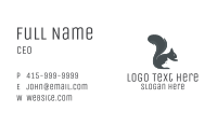 Squirrel & Dog Silhouette Business Card Image Preview