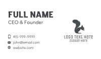 Squirrel & Dog Silhouette Business Card Image Preview