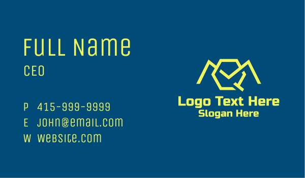 M & Q Technology  Business Card Design Image Preview