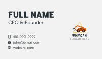 Backhoe Construction Machinery Business Card Image Preview