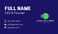 Fast Tennis Ball  Business Card Preview