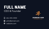 Lightning Running Man Business Card Image Preview