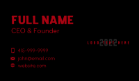 Business Overlap Wordmark Business Card Preview