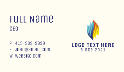 Modern Heating and Cooling  Business Card