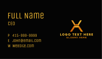 Modern Digital Letter X Business Card Image Preview