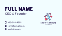 Heart Karaoke Microphone Business Card Preview