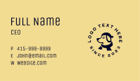 Winter Dog Scarf Animal Business Card Image Preview