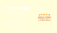 Colorful Festival Wordmark Business Card Image Preview