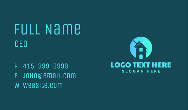 House Clean Maintenance Business Card Design Image Preview