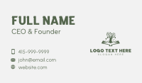 Tree Book Author Business Card Design