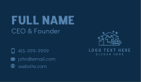 Blue Laundry Cleaning Business Card Image Preview