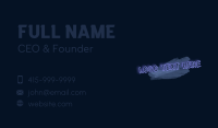 Neon Clothing Wordmark Business Card Image Preview