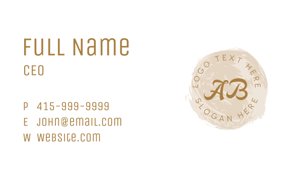 Fashion Style Script Lettermark Business Card Design Image Preview