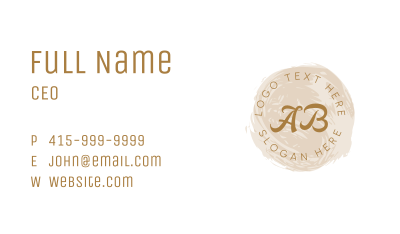 Fashion Style Script Lettermark Business Card Image Preview