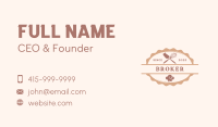Chef Hat Whisk Bakery Business Card Design