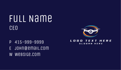 Camera Drone Photography Business Card Image Preview