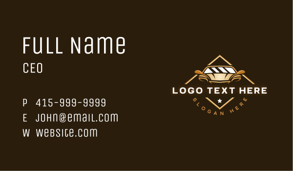 Luxury Automobile Car Business Card Design Image Preview