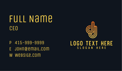 Corporate DJ Agency Business Card Image Preview