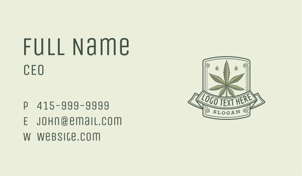 Green Cannabis Farm Business Card Design Image Preview