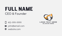 Excavator Construction Machine Business Card Preview