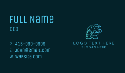 Cyber Artificial Intelligence Business Card Image Preview