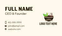 Organic Soup Bowl  Business Card Image Preview