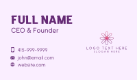 Minimalist Wellness Flower Business Card Image Preview