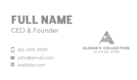 Classic Striped Letter A Business Card Image Preview