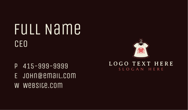 Clothing Shirt Apparel Business Card Design Image Preview