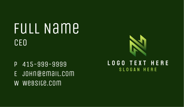 Generic Letter N Business Business Card Design Image Preview