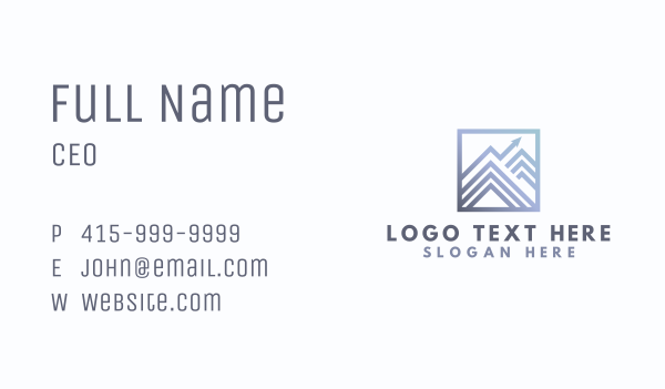 Corporate Mountain Venture Business Card Design Image Preview