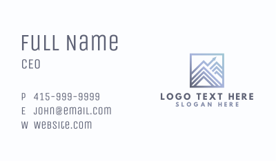 Corporate Mountain Venture Business Card Image Preview