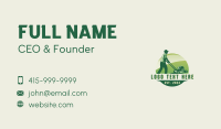 Lawn Mower Gardener Business Card Image Preview