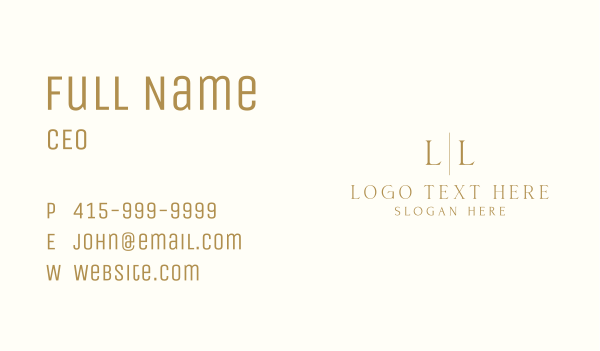Gold Business Letter Business Card Design Image Preview