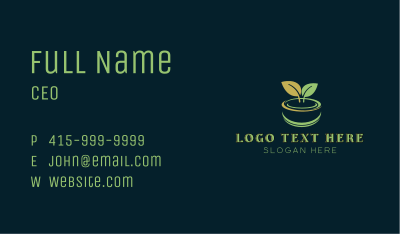 Sprout Plant Pot Business Card Image Preview